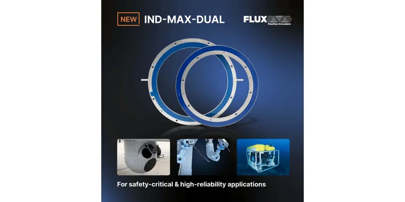 FLUX GmbH Launches IND-MAX DUAL Encoder for Safety-Critical Applications
